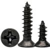 FA Black Carbon Steel Countersunk Self-Tapping Screws M2/M3/M4 - Small Flat Head