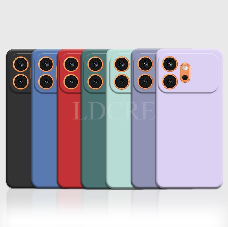 For Honor 600 Case Liquid Silicone Official Phone Cover Honor 600 Case TPU Plain Rubber Protector Case Honor 600 Pro Cover