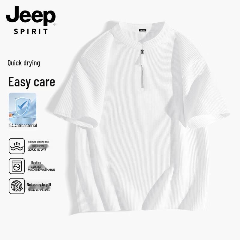 JEEP SPIRIT Men s Quick-Dry Half-Zip T-Shirt 2XL