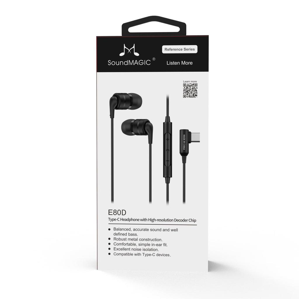 Soundmagic E11d In-ear Usb-c Earphones With Dac Musta