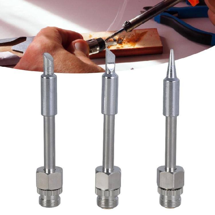 3Pcs Welding Head Soldering Tool Branding Iron 510 Interface Soldering Iron Tips Welding Tips USB Soldering Tip Set