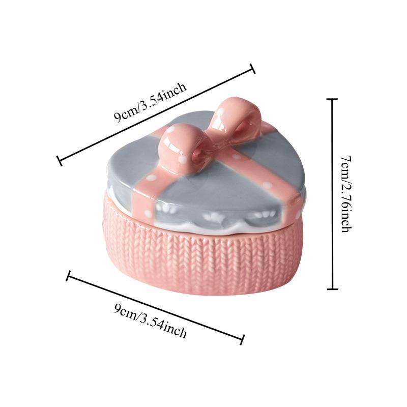 

Exquisite Ceramic Sealed Storage Jar,Moisture-proof Jewelry,Candy and Biscuit Storage Box,Holiday Gift and Desktop Decoration