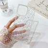 Luxury Square Glitter Bling Transparent Phone Case For Iphone 16 15 14 Pro Max Plus 13 12 Pro Max 11 Shockproof Bumper Soft Tpu Cover