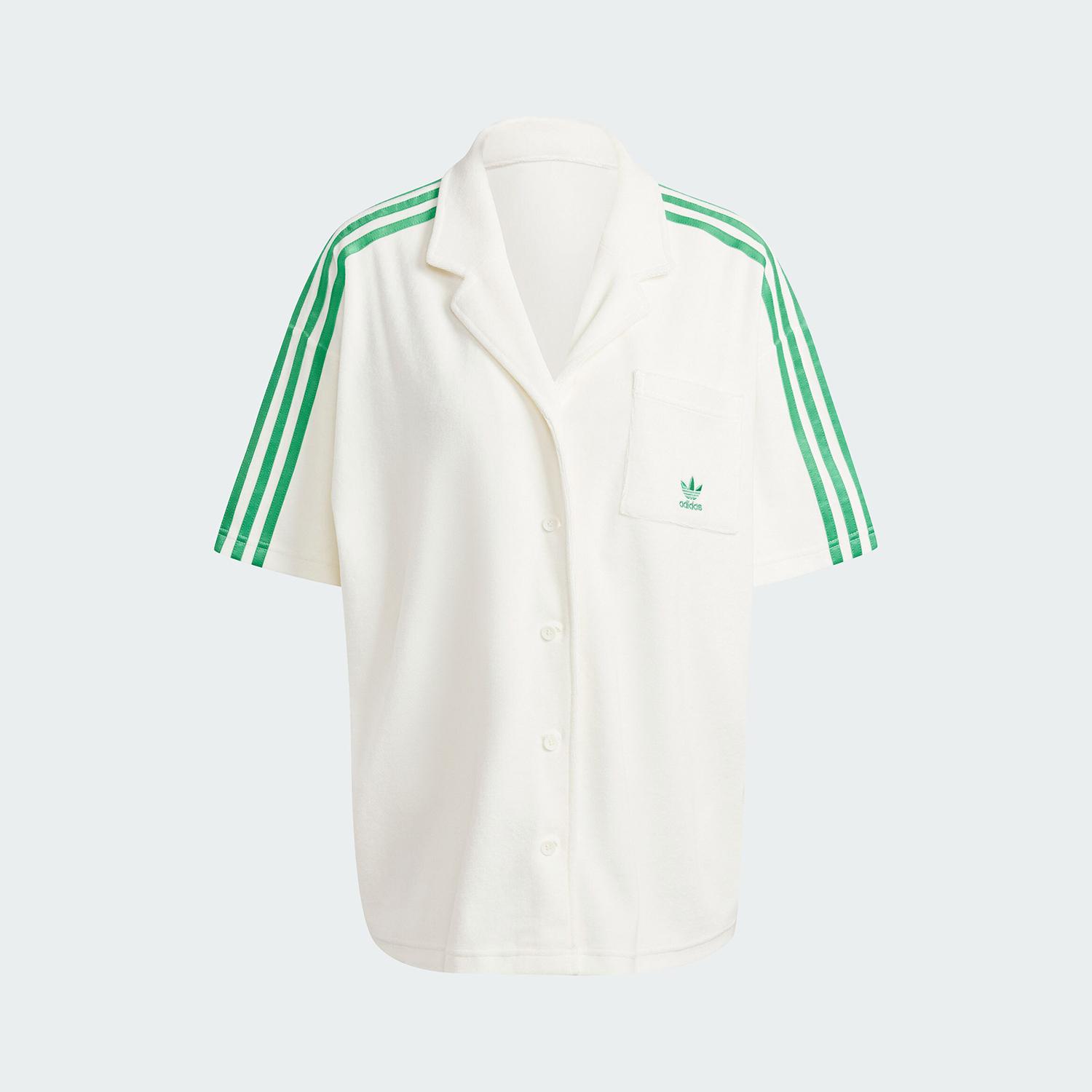 Adidas Official Genuine Three Stripes Women s Summer Classic Sports Short-Sleeve Shirt JH0614 155 80A XS