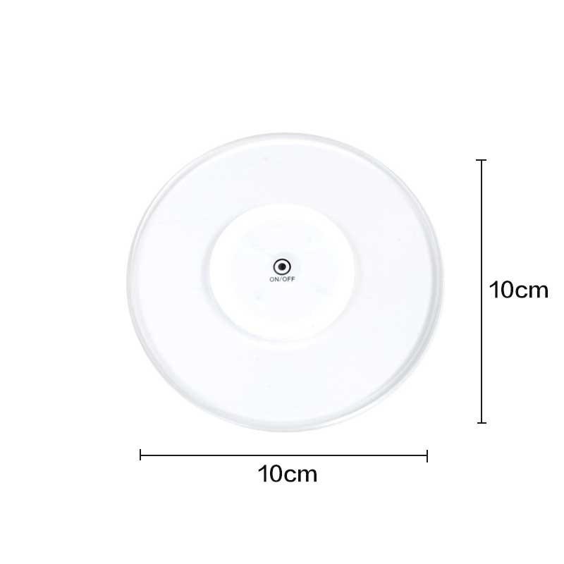 Akryl Kristall Ultratunn Kreativitet Led Lysande Underlägg Bar Cocktail Blinkande Bas Party Underlägg