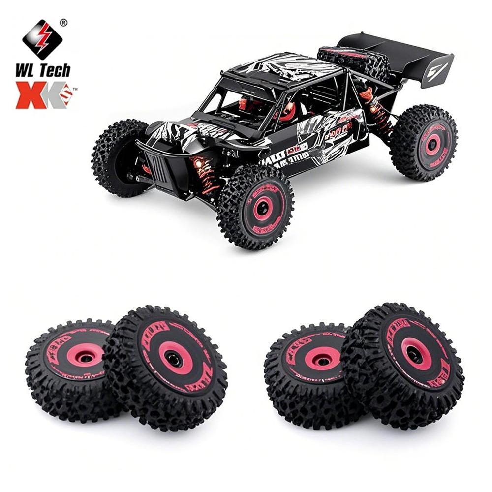 WLtoys RC Car Wheels Original Tires for 124007 124017 124019 124018 144001 144010 Remote Control Car Parts Rubber Tires Set