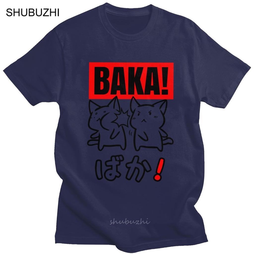 Funny Baka Rabbit Slap Tshirt Unisex Short Sleeved Japan Anime Unisexga Meme Tshirt Humor Casual Pure Cotton T Shirts Clothing Gift
