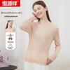 Hengyuanxiang Women's Mulberry Silk Blend Long Sleeve Knit Top