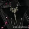 Moonlight Lover * Sparkling Rhinestone Tassel Bikini Sexy Body Chain Necklace Women's Breast Chain Sex Lingerie Accessories