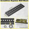 Screwdrivers Holder Garage Tool Organizer Wall Mount Metal Easy to Install Utility Rack Pliers