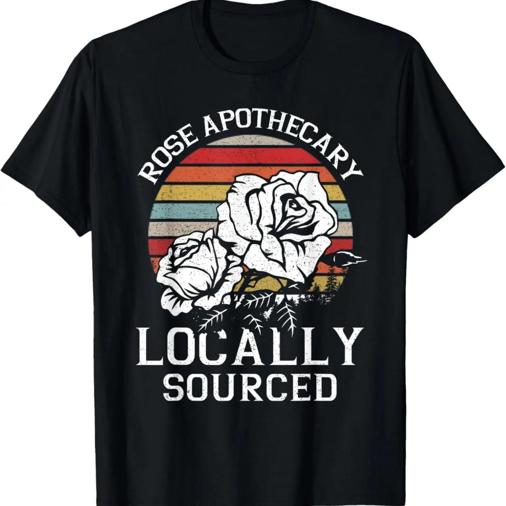 Vintage Rose Apothecary Lokal Bezogene Rosenliebhaber Geschenk T-Shirt