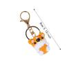 Knitted Crochet Puppy Keychain Animal Knitting Keyrings Mini Puppy Doll  Keyring  Bag Charm