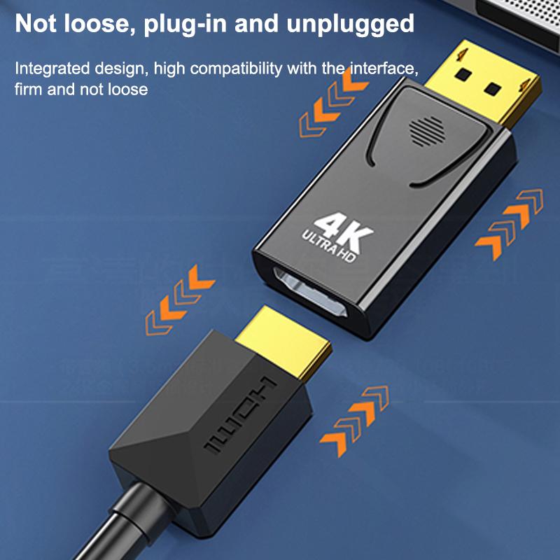 Dp To Hdtv 4K Connector Displayport Dp Male To Hdmi-Compatible Female Adapter Converter Video Audio Plug For Computer Tv Laptop