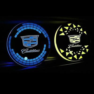 USB Charging Car Water Cup Mats Coaster Smart Induction Light for Escalade ATS CTS CT4 CT5 CT6 EXT STS SLS SLR SRX XLR