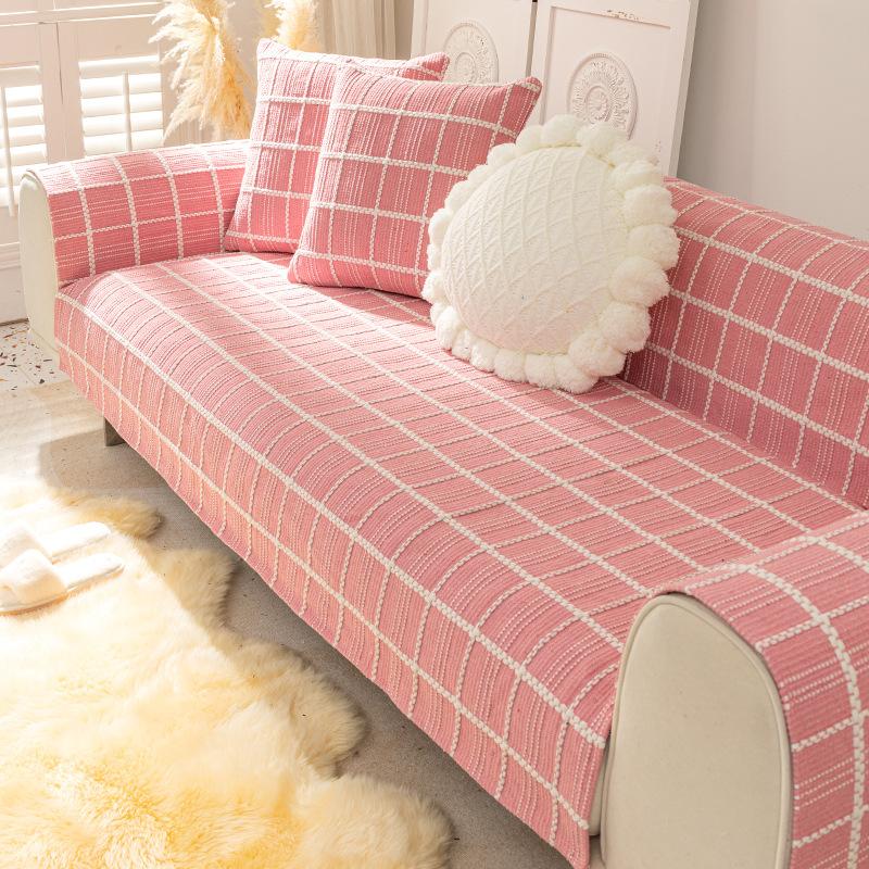 Sofa Cushion, Cotton And Linen, Universal In All Seasons, Non-Slip And Simple  New Cover, Cushion, Cover Towel, Small And Fresh Foreign Air
