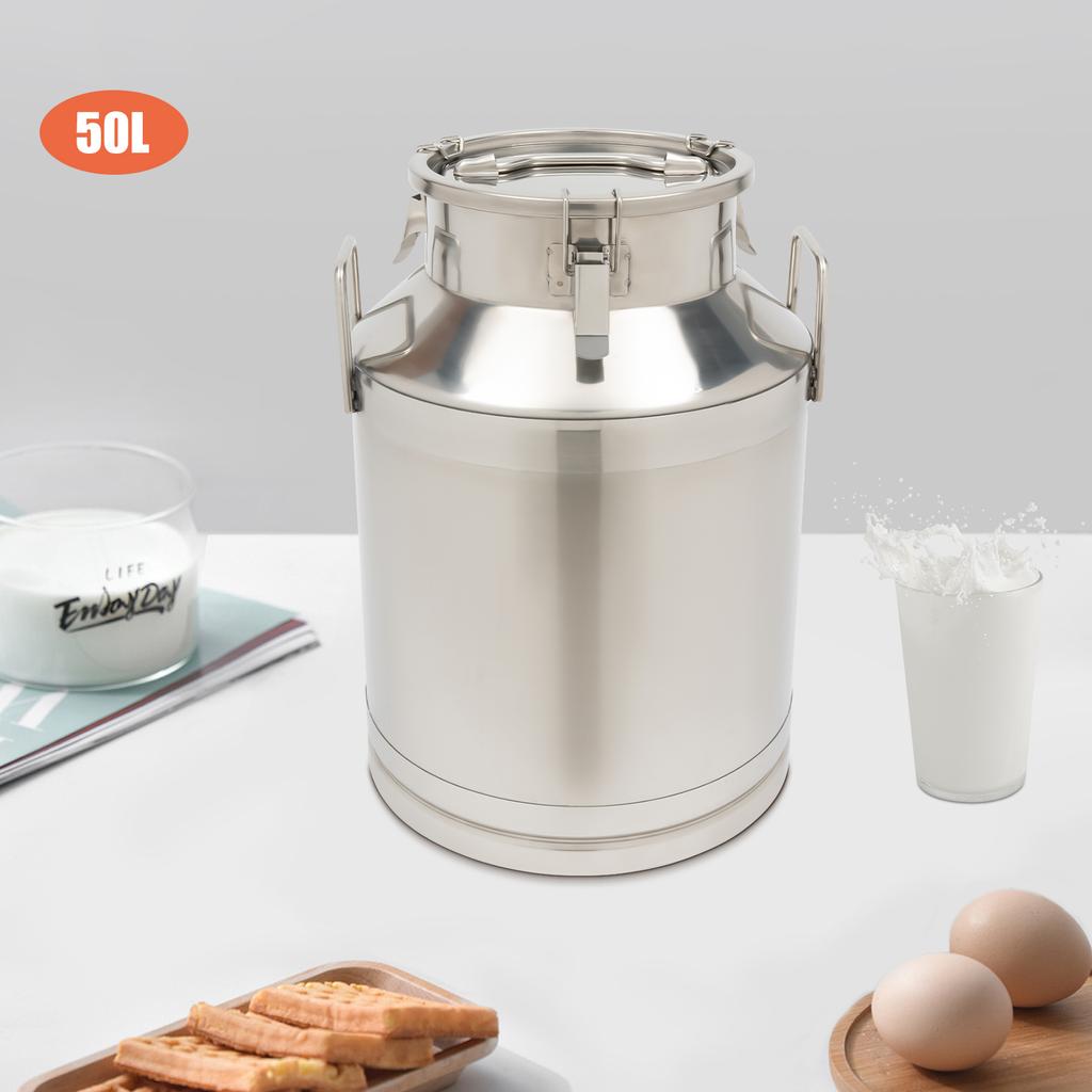 Large 50L Food Grade Storage Container with Lid, 54cm Height , Leak-Proof Airtight Design, Multi-Purpose Bulk Grain Organizer