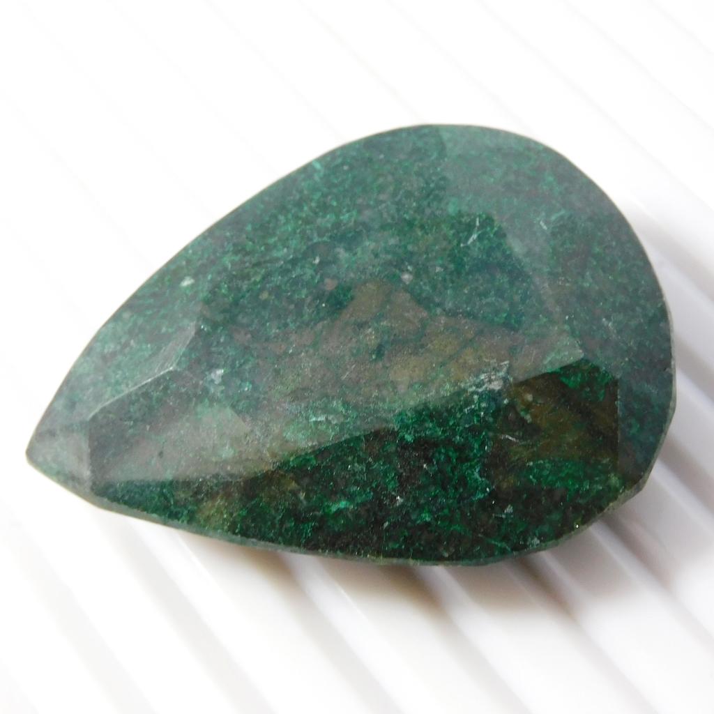 Natural Green Emerald Loose Gemstone 305.25 ct Pear Cut Big for Jewelry Making and Gem Collections