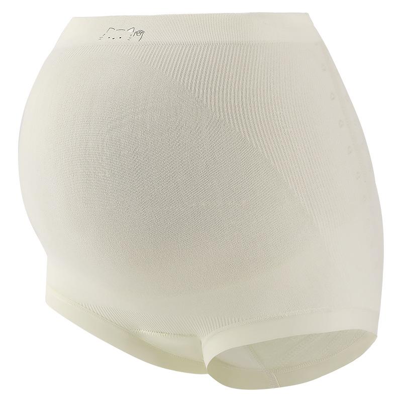 Large Size Women's Spring and Autumn 7A Antibacterial Breathable Crotch High Waist Belly Support Pregnant Underwear