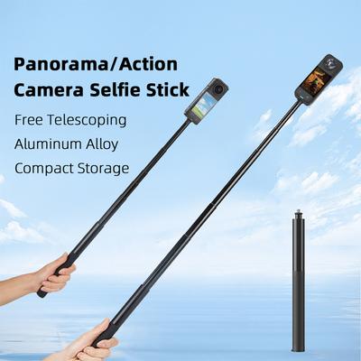 Invisible Selfie Stick 1/4 Inch Screw Extended Monopod Lightweight Long Pole Selfie Stick for Panoramic Camera Action Accessroy