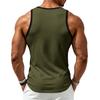 Men's Athletic Tank Top Gym Workout Sleeveless Shirt Moisture Wicking Breathable Stretch Fabric Loose Fit Training Vest