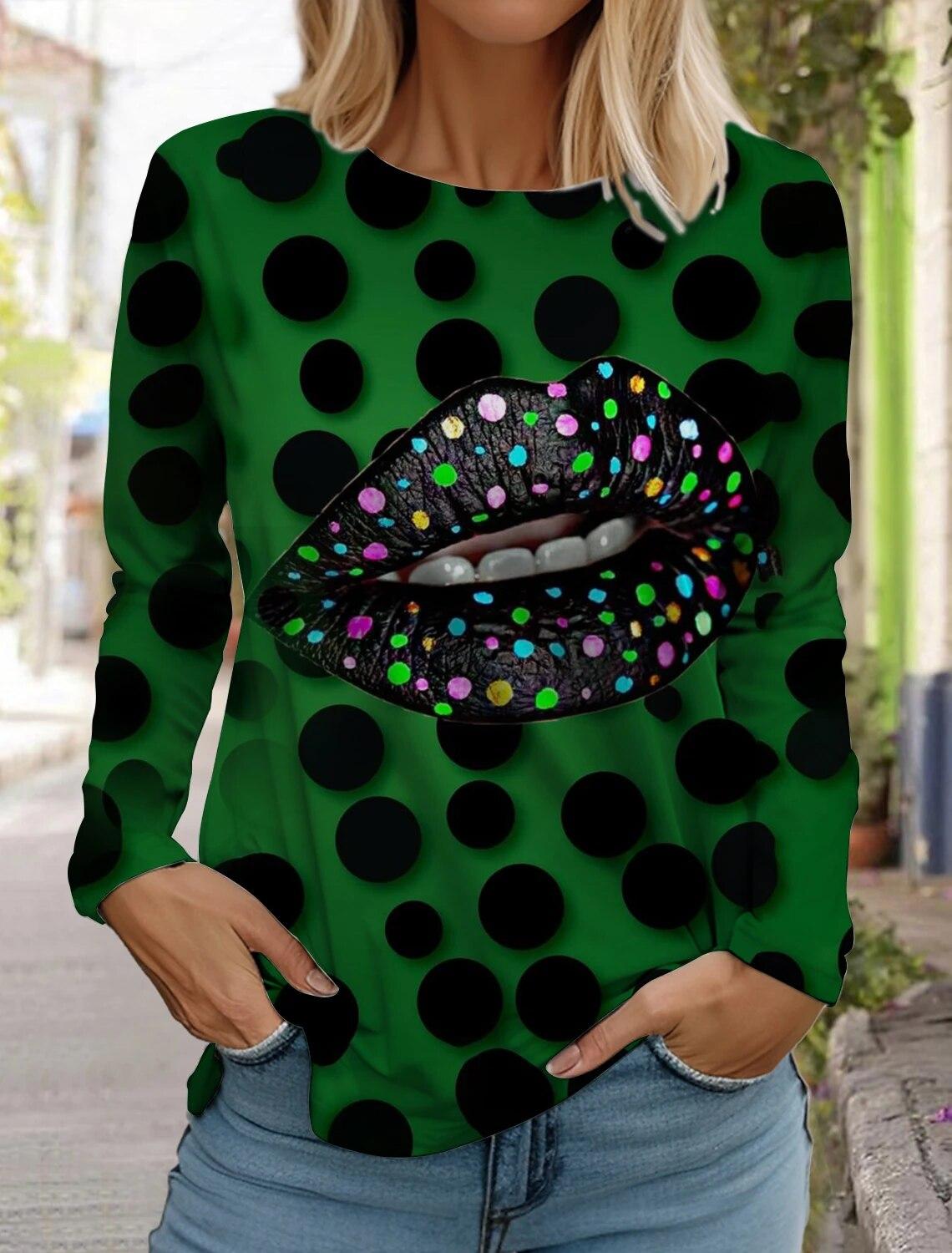 

Жіноча футболка з довгим рукавом 2023 р. Жіночі футболки з леопардовим принтом Повсякденні розкішні жіночі футболки Вільний одяг Y2k для дівчат XL