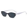 European Retro Cat Eye Narrow Frame Rivet Sunglasses for Outdoor Sun Protection
