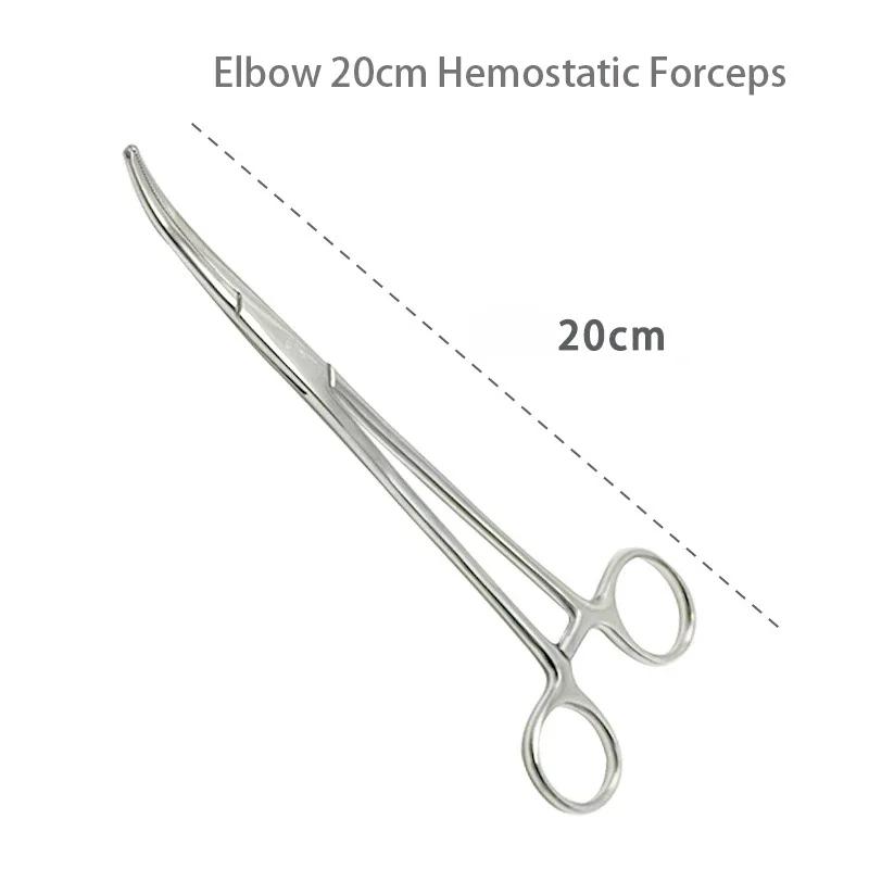 Stainless Steel Hemostatic Forceps Surgical Clips Straight Elbow Large Small Mosquito Clips Complete Set