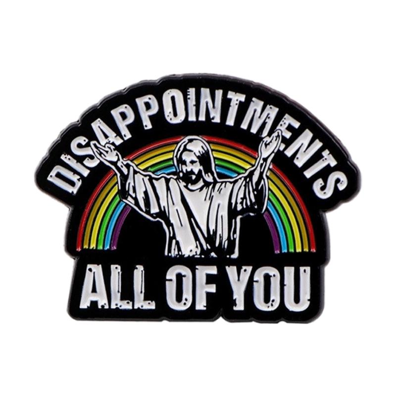 Enamel Brooch Pin Alloy Lapel Badge Stylish Breastpin Clothing Accessories for Religious Event and Fashion Enthusiasts