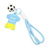 Keychain Pendant, Thick Braided Rope Mini Football Pendant, Soft Rubber Jersey Charm Key Holder, Argentina Brazil Germany Team Colors Fan Gift