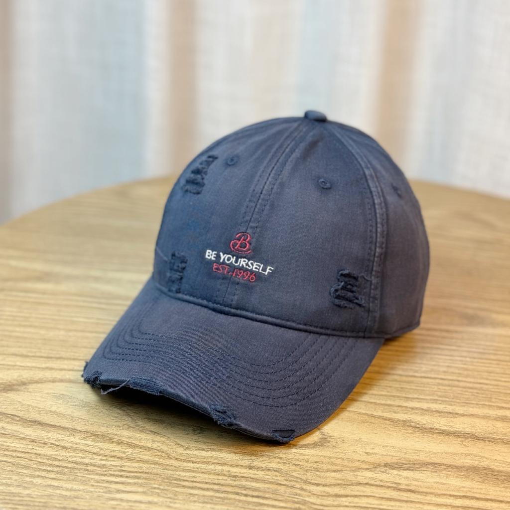 High Quality~Simple small letter embroidered baseball cap for women, versatile soft-top hat with wide brim and large head circumference
