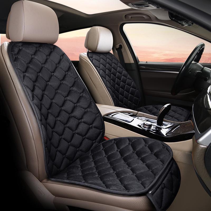 Cozy Winter Car Seat Cushion Set: Crystal Velvet, Non-Slip, Warm & Multi-Piece