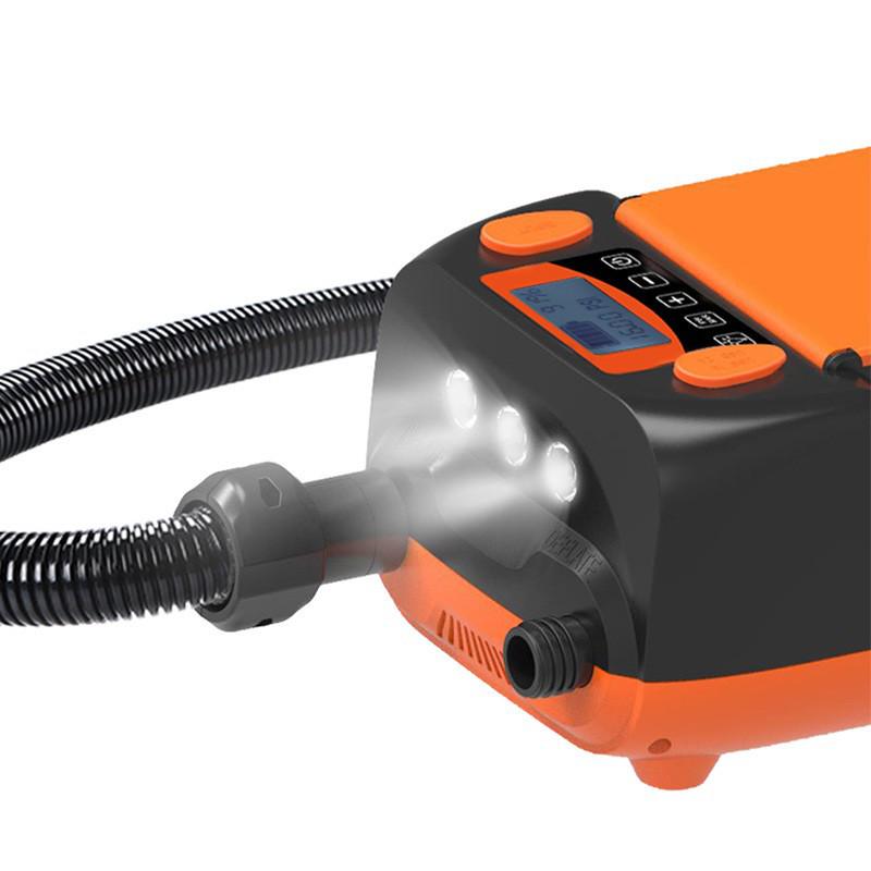 High-Pressure 12V Car-Mounted Electric Inflatable Pump for Kayaks, SUPs, Surfboards, and Rafts - 6000 Inflation Rechargeable Pump
