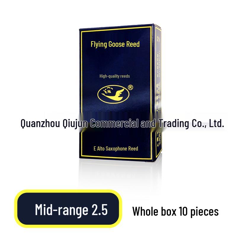 

Feiyan Performance Alto Saxophone Reeds, 2.5 Size, Moisture-proof Sealed 10-pack