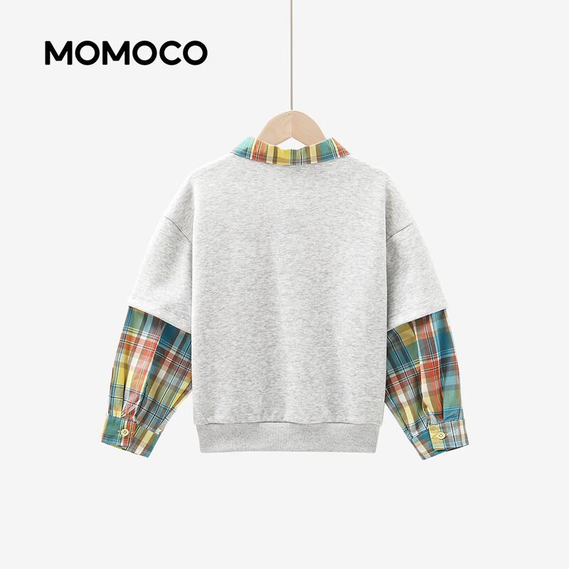MOMOCO Kids' Trendy Layered Design Sweatshirt