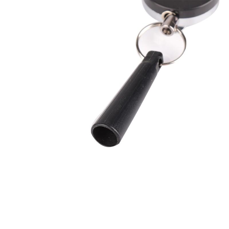 Suport de creion retractabil din oțel inoxidabil, din silicon, din ABS, anti-pierdere frânghie, breloc, clemă pentru curea