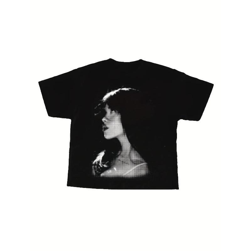 Hip Pop Y2k Tops Nessa Barrett Portrait TShirt Signature Face Print Tees AllSeason Couple TShirt Graphic T Shirts Unisex S