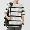 Kunhai Pengyun Men's Casual Sailor Striped Short Sleeve T-shirt