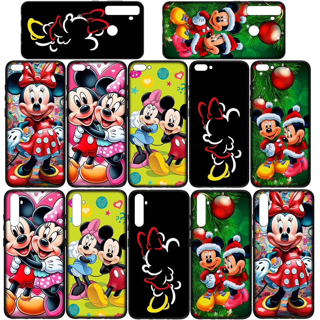 For Samsung Galaxy S25 S24 S23 iPhone 17 16 15 Xiaomi Redmi Note 14 13 12 11 Plus Pro Max XR A57 Case Wallpaper Minnie Mickey Mouse OPPO Huawei Cover