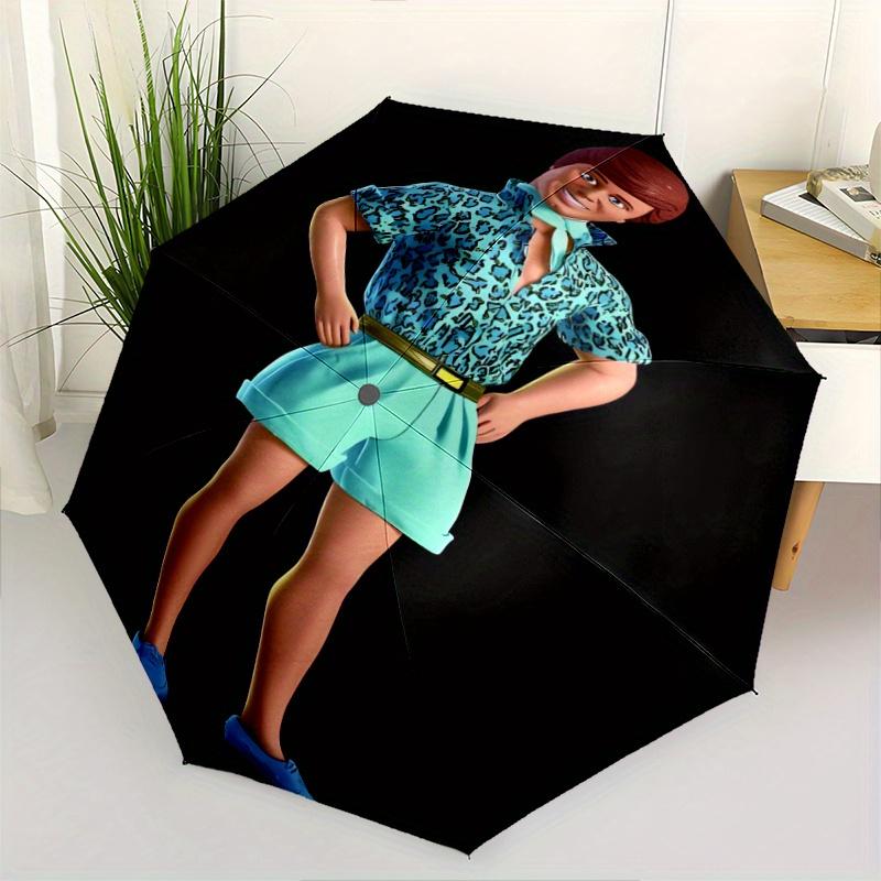 

Toy Story Ken Automatic 3-Fold Umbrella Design, Cute Cartoon Pattern, Portable Outdoor Umbrella, Perfect, Holiday Gift for Disney fans.P087