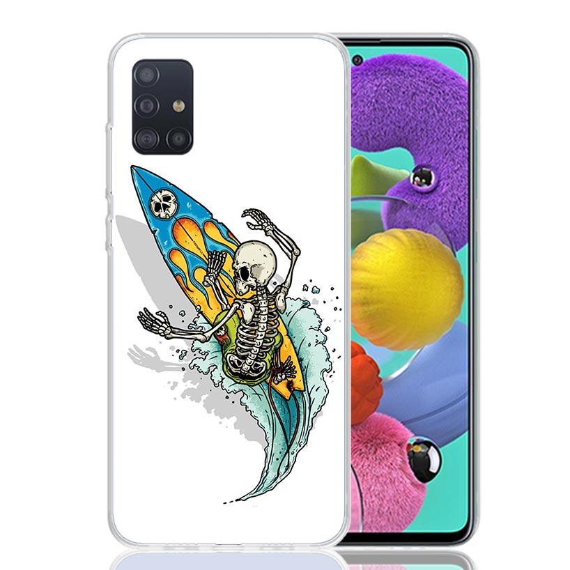 Surf Board Aesthetic Phone Case For Samsung Galaxy A52 A32 A22 A12 A02S A50S A30S A51 A31 AA71 Note 20 Ultra 10 S10 Plus Galaxy