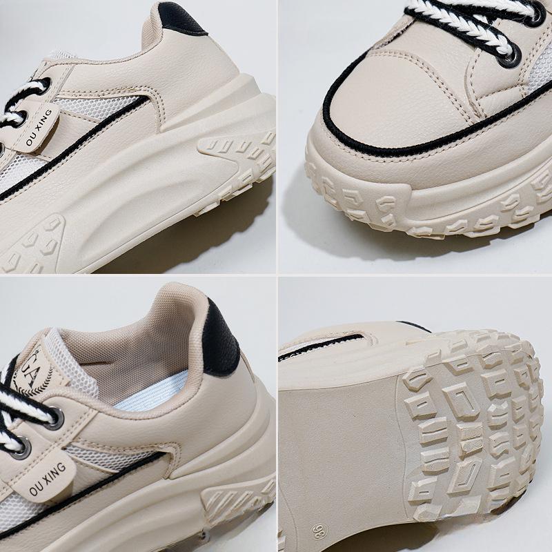 Mesh Low-Top Dad Shoes Women's Spring New Breathable Student Sports Height Increasing Leisure