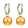 French Matte Round Ball Earrings - Women's Unique, Exaggerated, Stylish Fashion Jewelry