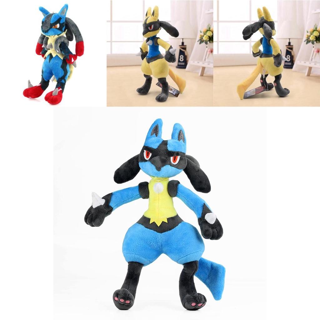 Peluche Lucario Luc Colorato Grande 12 Pollici Lucido per Bambini e Appassionati di Anime