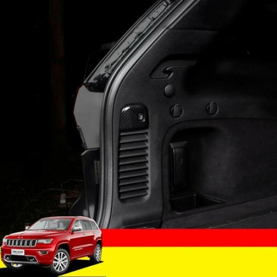 For Dodge Durango 2011- Carbon Fiber Interior Rear Trunk Switch Cover Trim