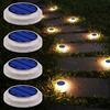 Solar Powered Deck Lights LED Solar Step Lights IP67 Waterproof In-Ground Solar Lights for Outdoor Garden Driveway Pathway Stair