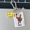 Pokerkarte Würfel Schlüsselanhänger Nischen-Design Trendiges Hängezubehör Spielstil Schlüsselanhänger Schmuck Mädchen Tasche Y2K Handtasche Anhänger