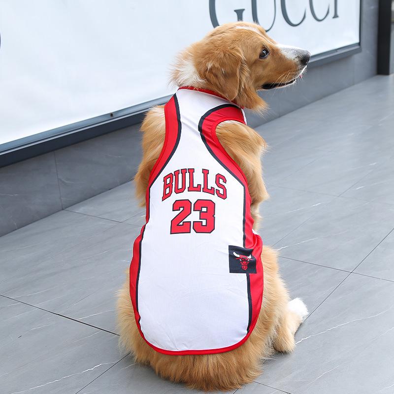 

Футболка для собак World Cup — легкая летняя одежда для мелких, средних и крупных пород, таких как золотистые ретриверы, пудели, хаски и корги. 4XL (30-45 jin) Chest 80cm, Back 55cm