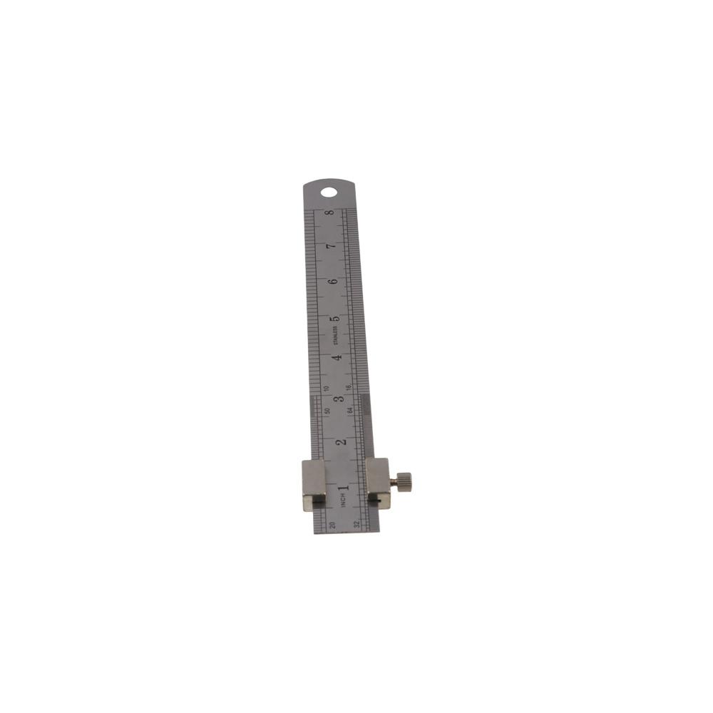 Square Steel Ruler Positioning Block Adjustable Marking Gauge Brass Angle Scriber Line  Measuring