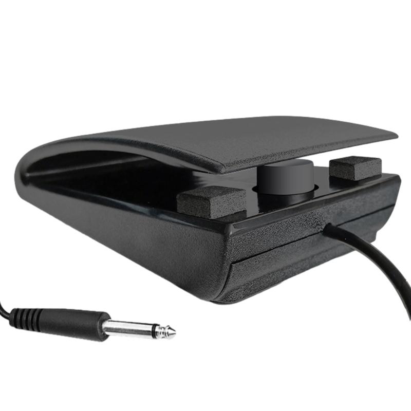 Portable Sustain Pedal for Electronic Instruments Convenient Music Control for Piano,Synthesizer,Hand Roll Piano Players