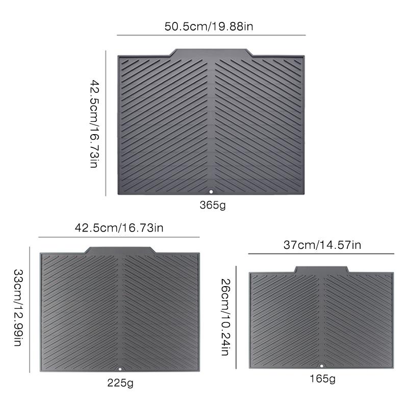 

1шт силиконовый коврик для сушки посуды, кастрюли, коврик для сушки посуды, кухонная утварь, нескользящие коврики, подставки под горячее, кухонные принадлежности Medium 42.8x33cm